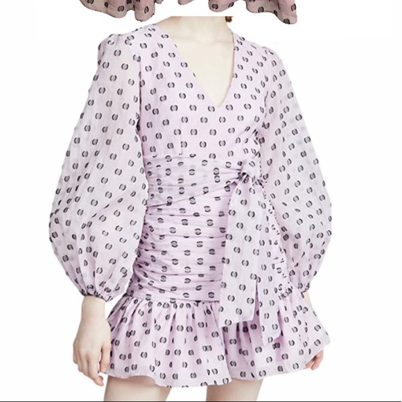 KEEPSAKE the Label Dresses Keepsake Purple Puff Sleeve Dress Poshmark
